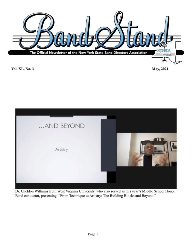 Band Stand June 2021 Front Page