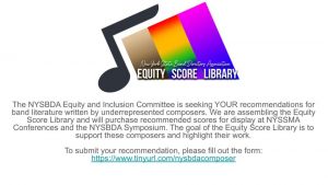 NYSBDA Equity Score Library Flier to Collect Score Recommendation