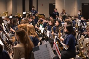 Middle School Students Playing Instruments