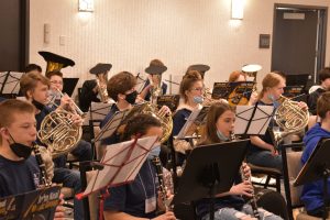 Middle School Students Playing Instruments